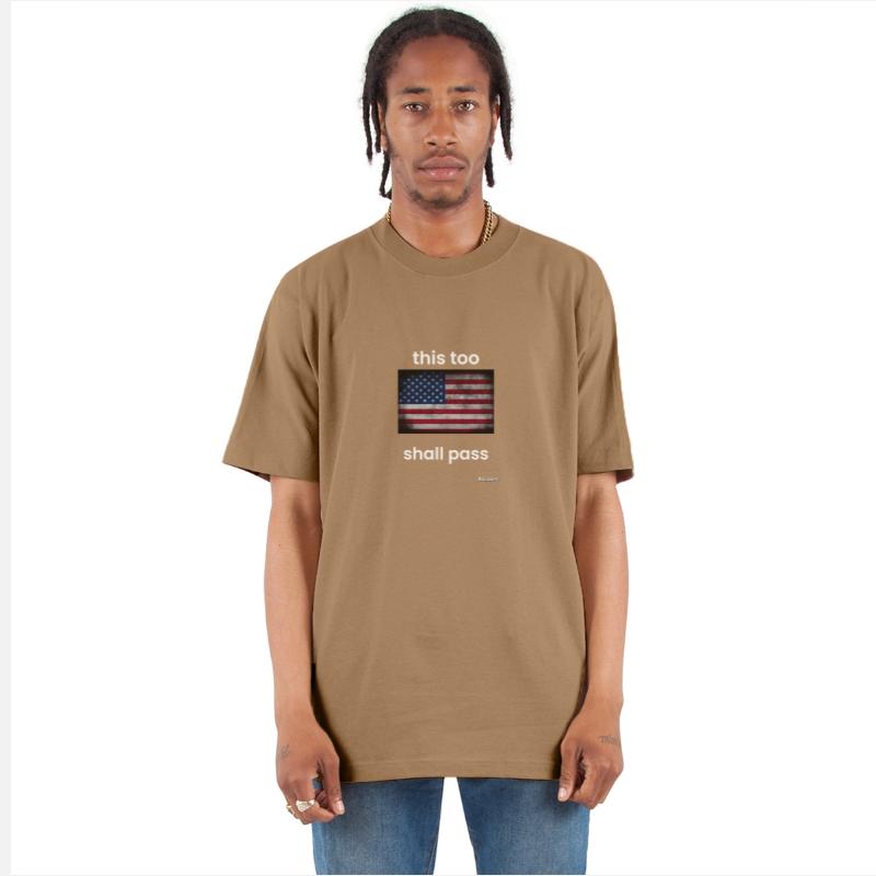 Grunge US flag. This too shall pass