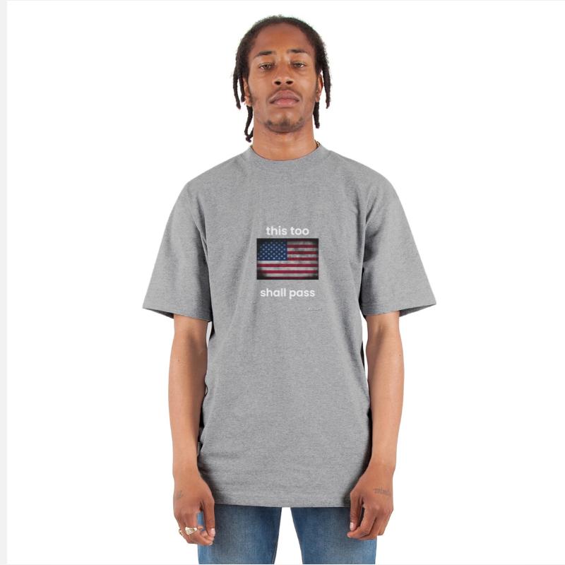 Grunge US flag. This too shall pass