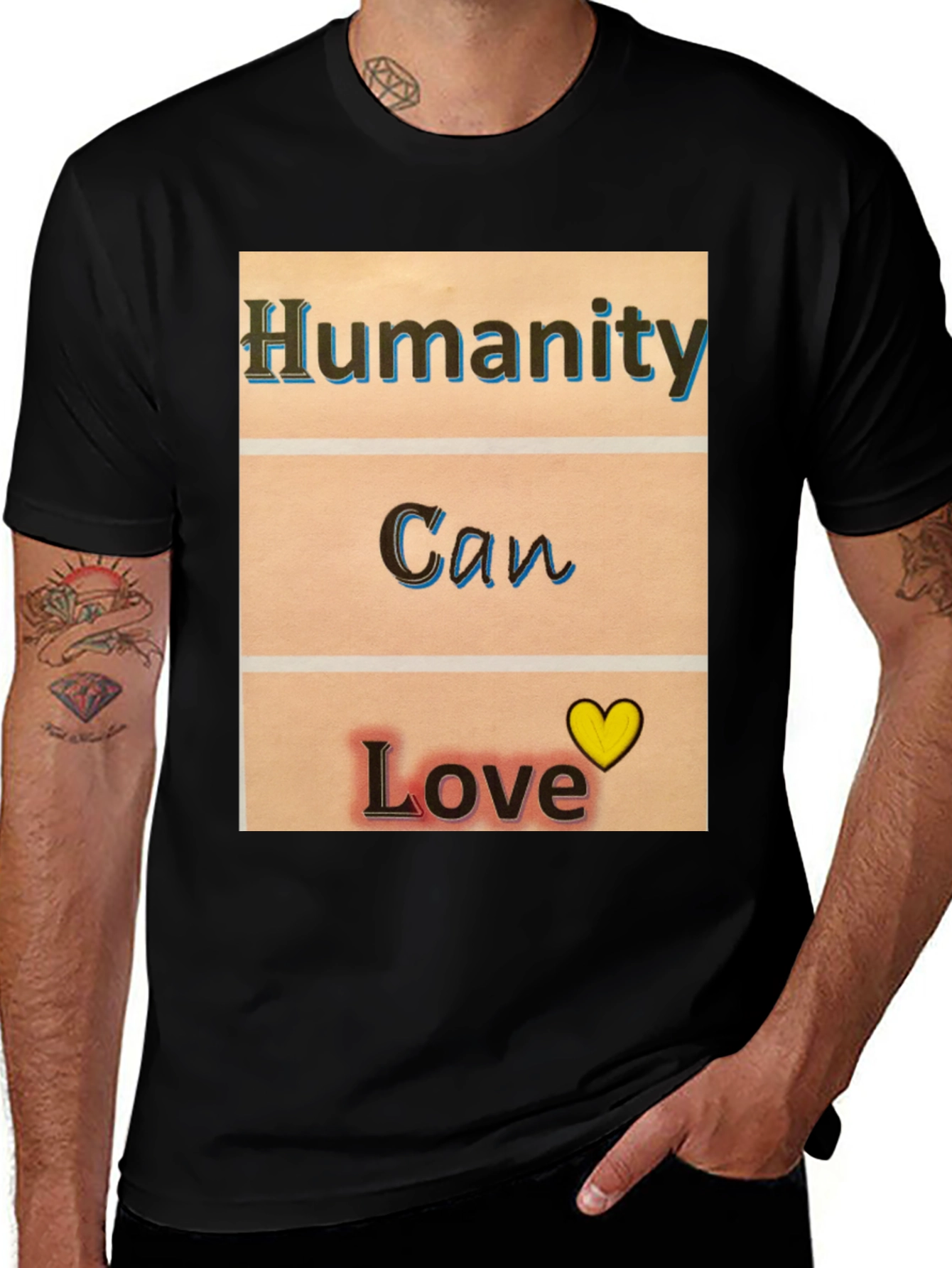 Humanity Can Love T-Shirt - Black