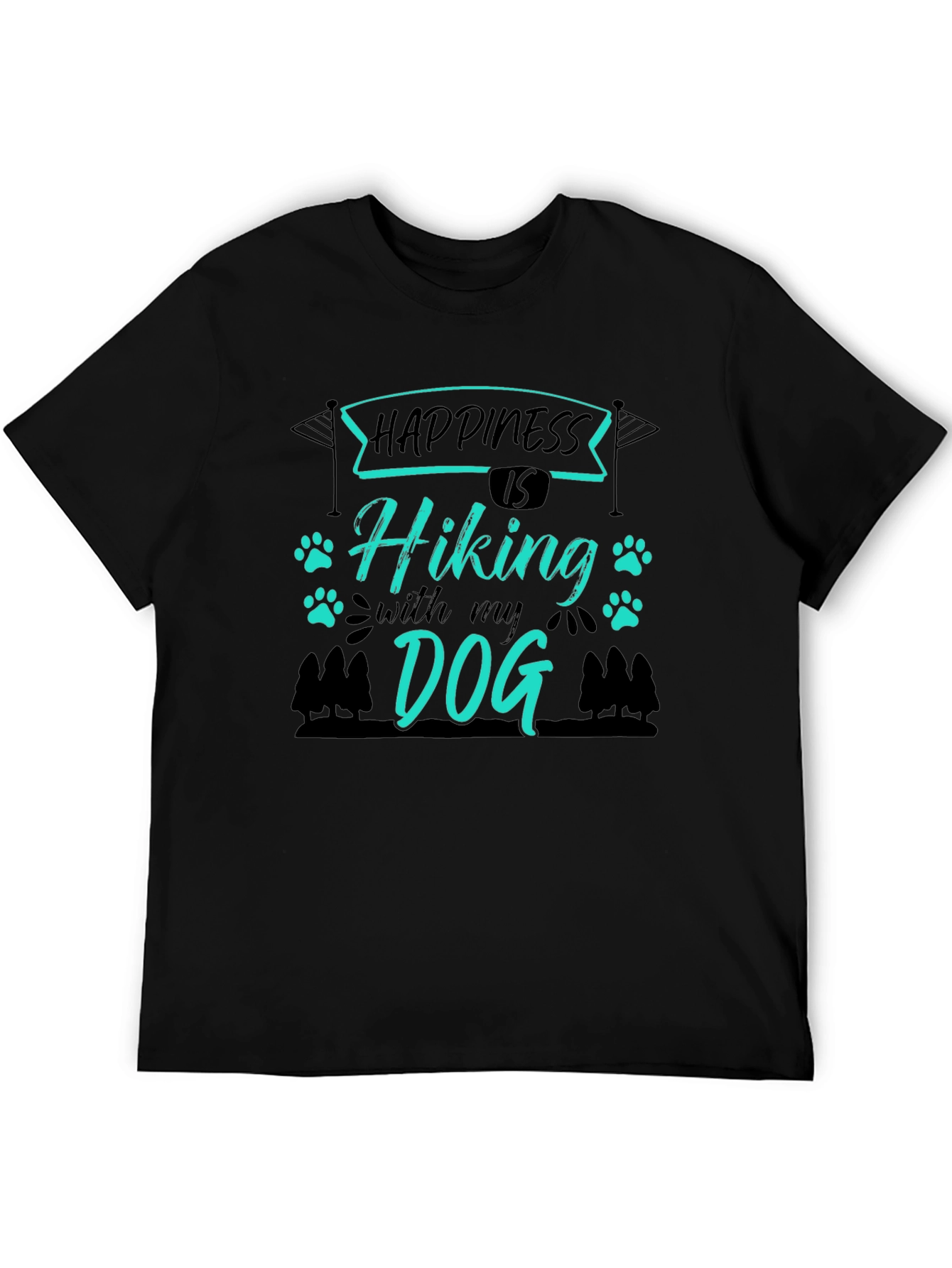 Happiness is Hiking with My Dog Tee