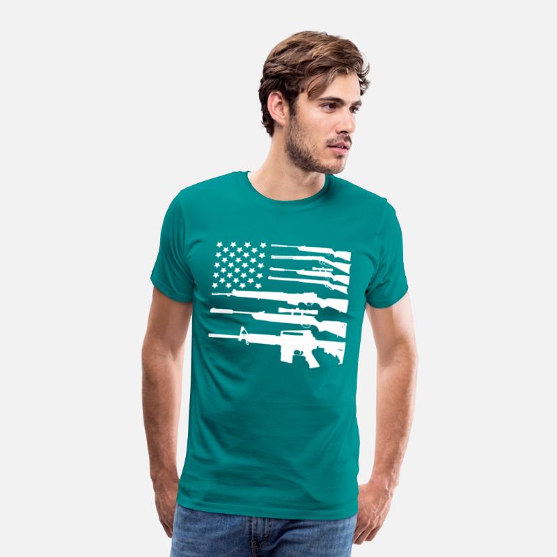 Gun American Flag Patriotic USA Flag