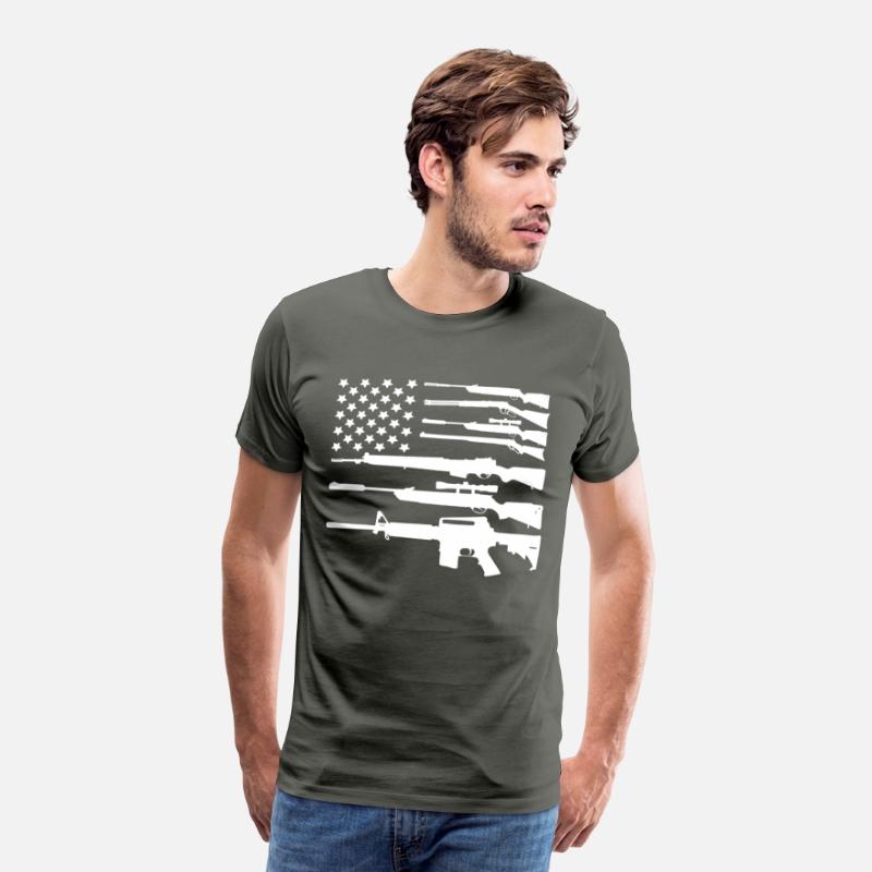 Gun American Flag Patriotic USA Flag