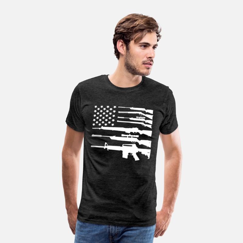 Gun American Flag Patriotic USA Flag