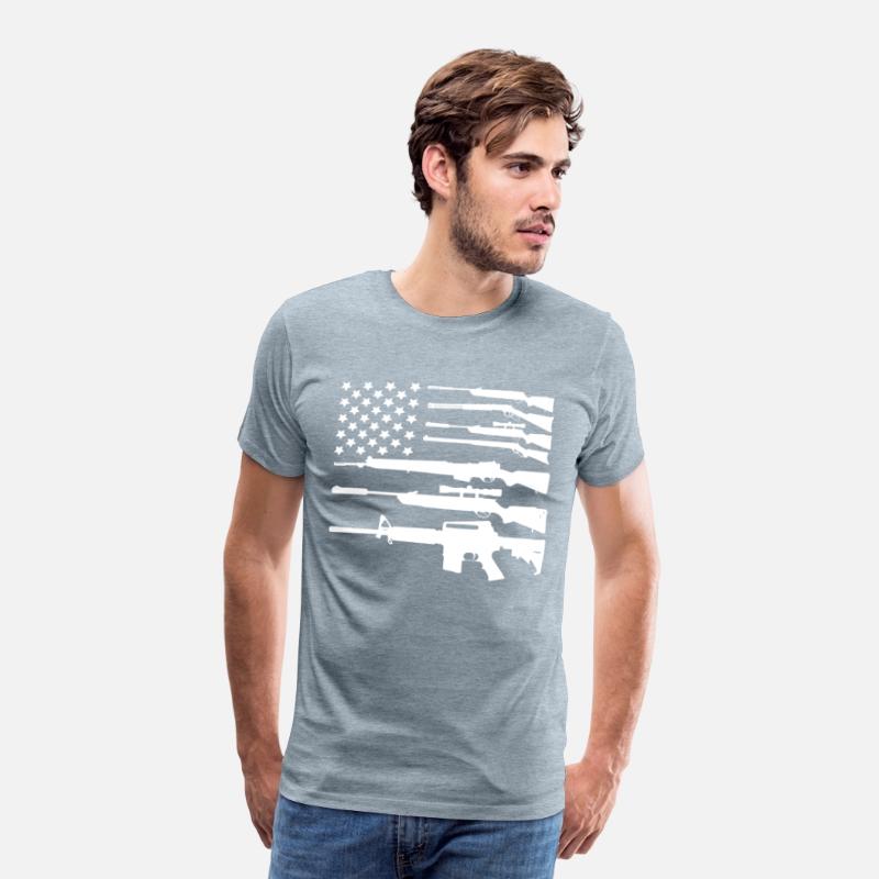 Gun American Flag Patriotic USA Flag