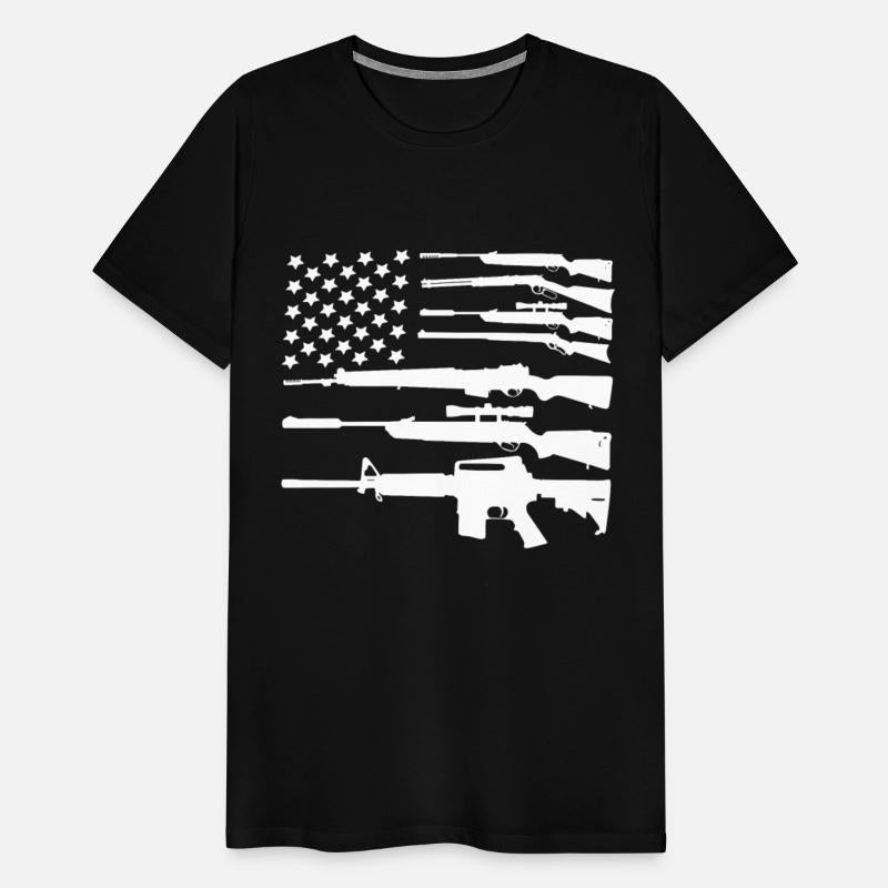 Gun American Flag Patriotic USA Flag