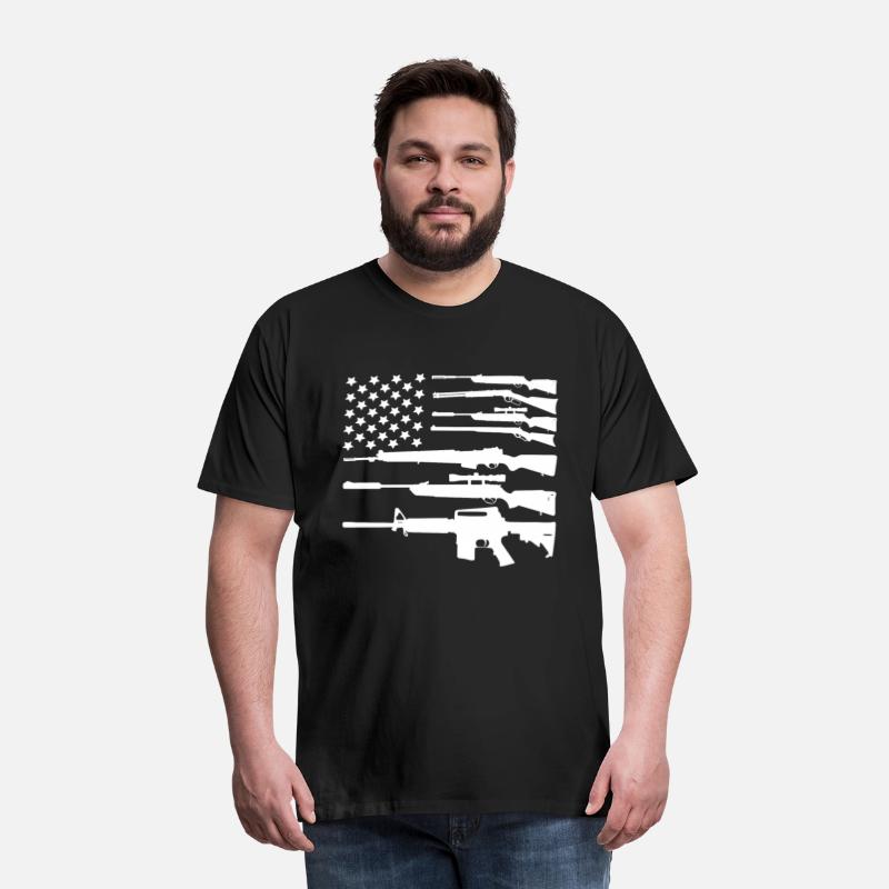 Gun American Flag Patriotic USA Flag