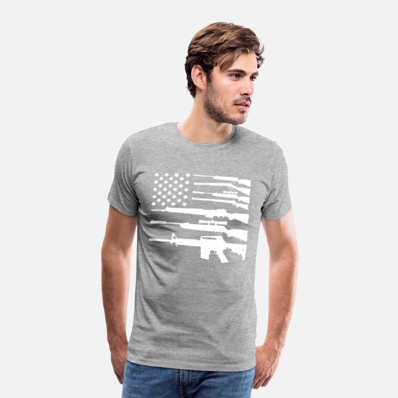 Gun American Flag Patriotic USA Flag