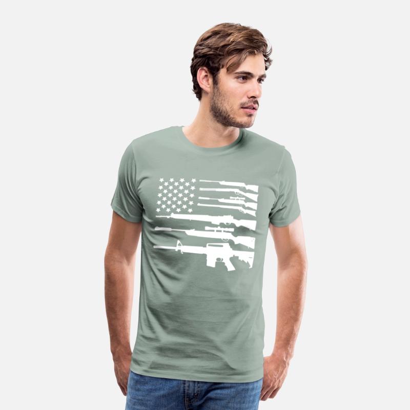 Gun American Flag Patriotic USA Flag