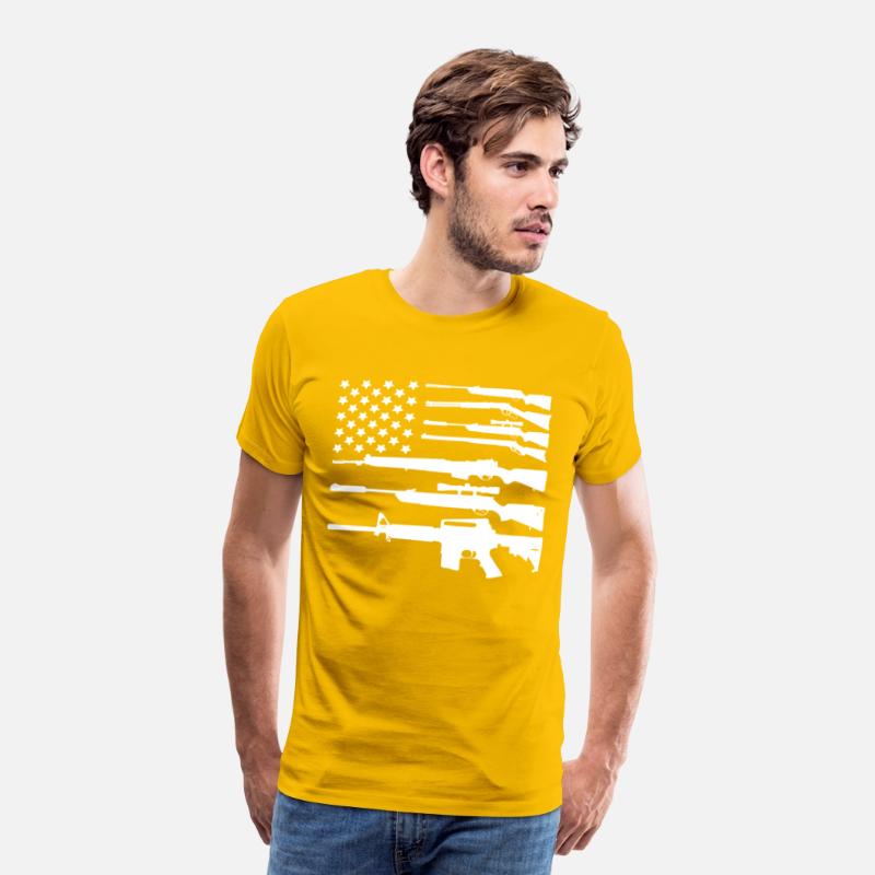 Gun American Flag Patriotic USA Flag