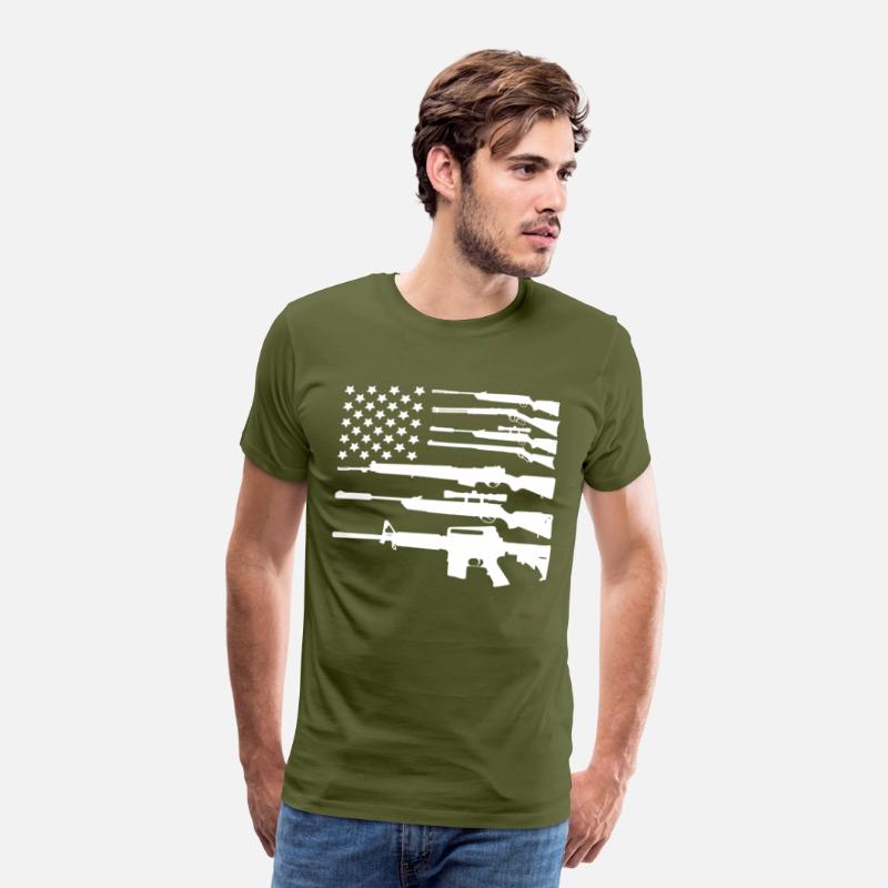 Gun American Flag Patriotic USA Flag