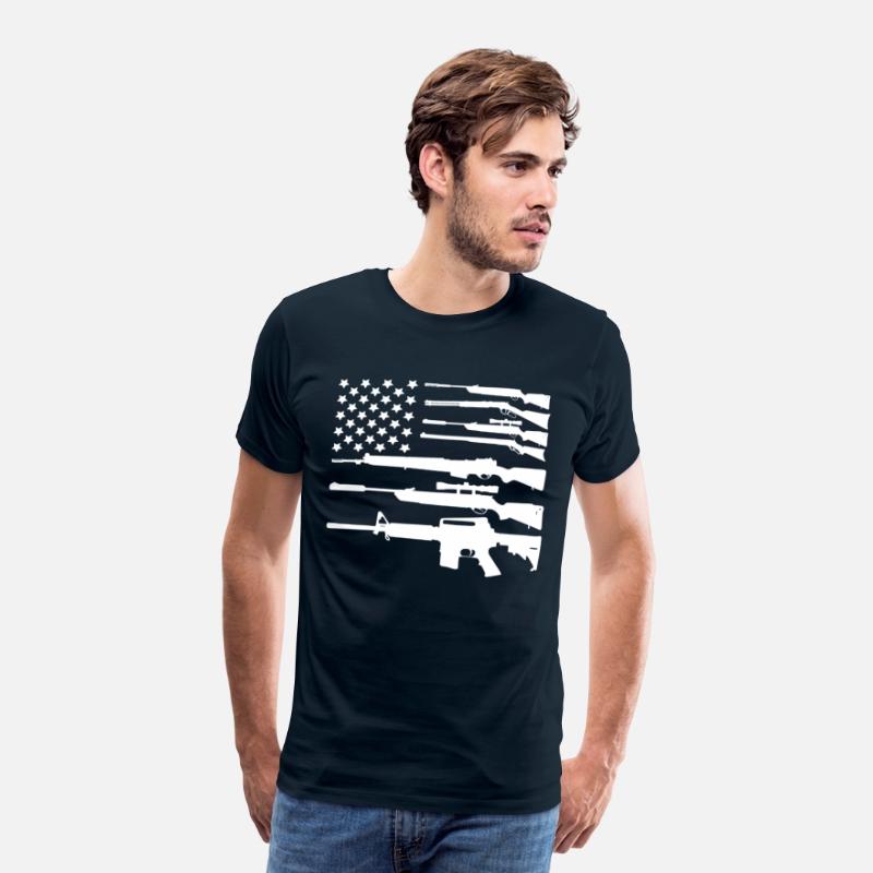 Gun American Flag Patriotic USA Flag