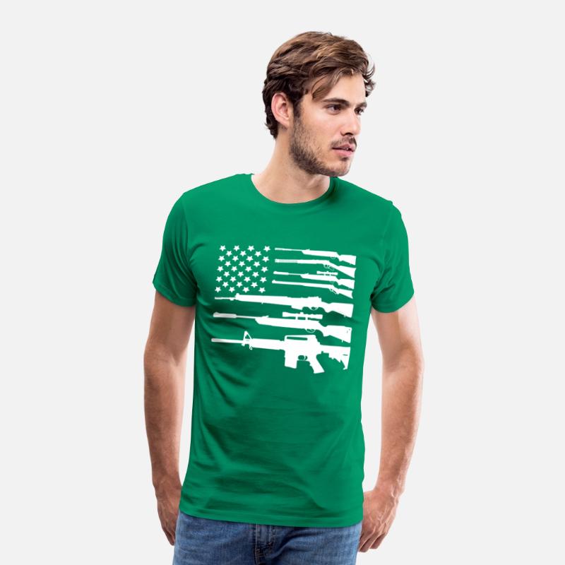 Gun American Flag Patriotic USA Flag