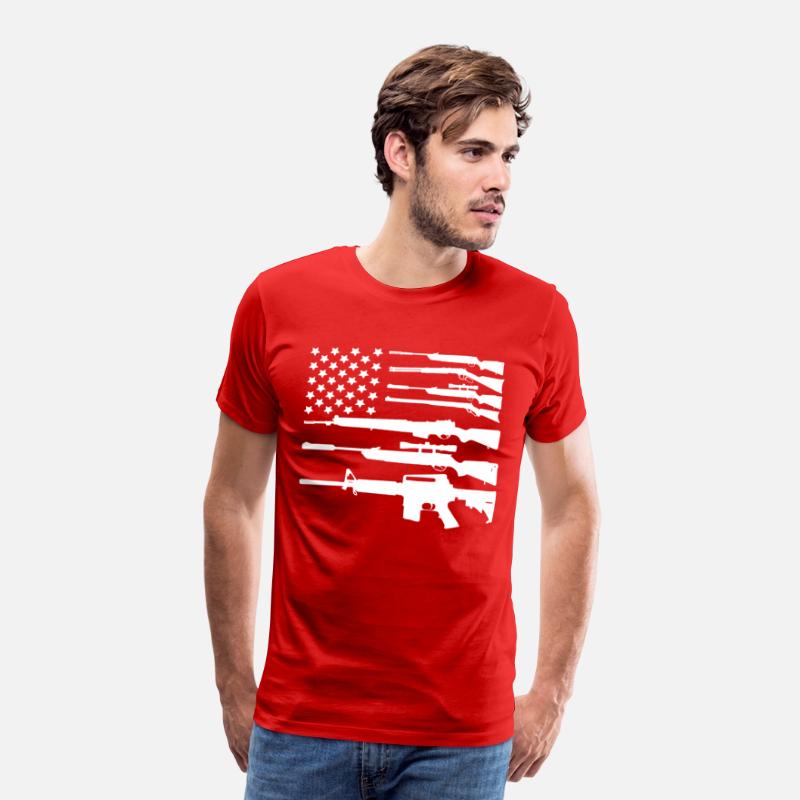 Gun American Flag Patriotic USA Flag
