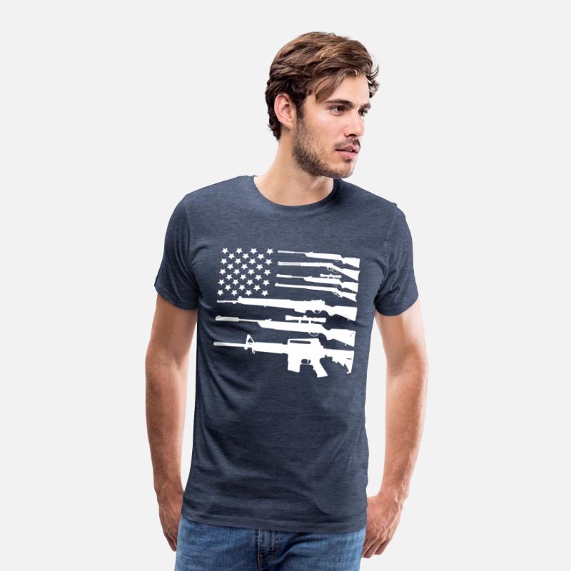 Gun American Flag Patriotic USA Flag