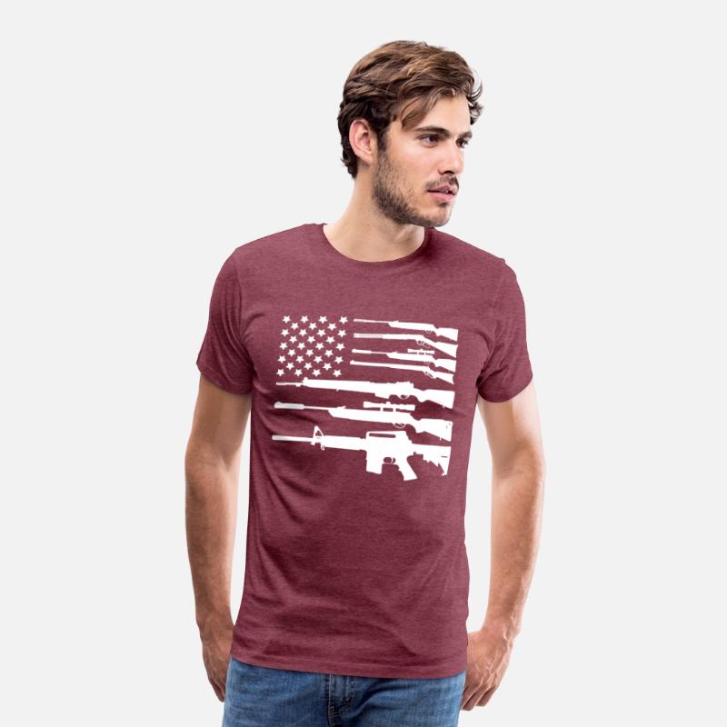 Gun American Flag Patriotic USA Flag