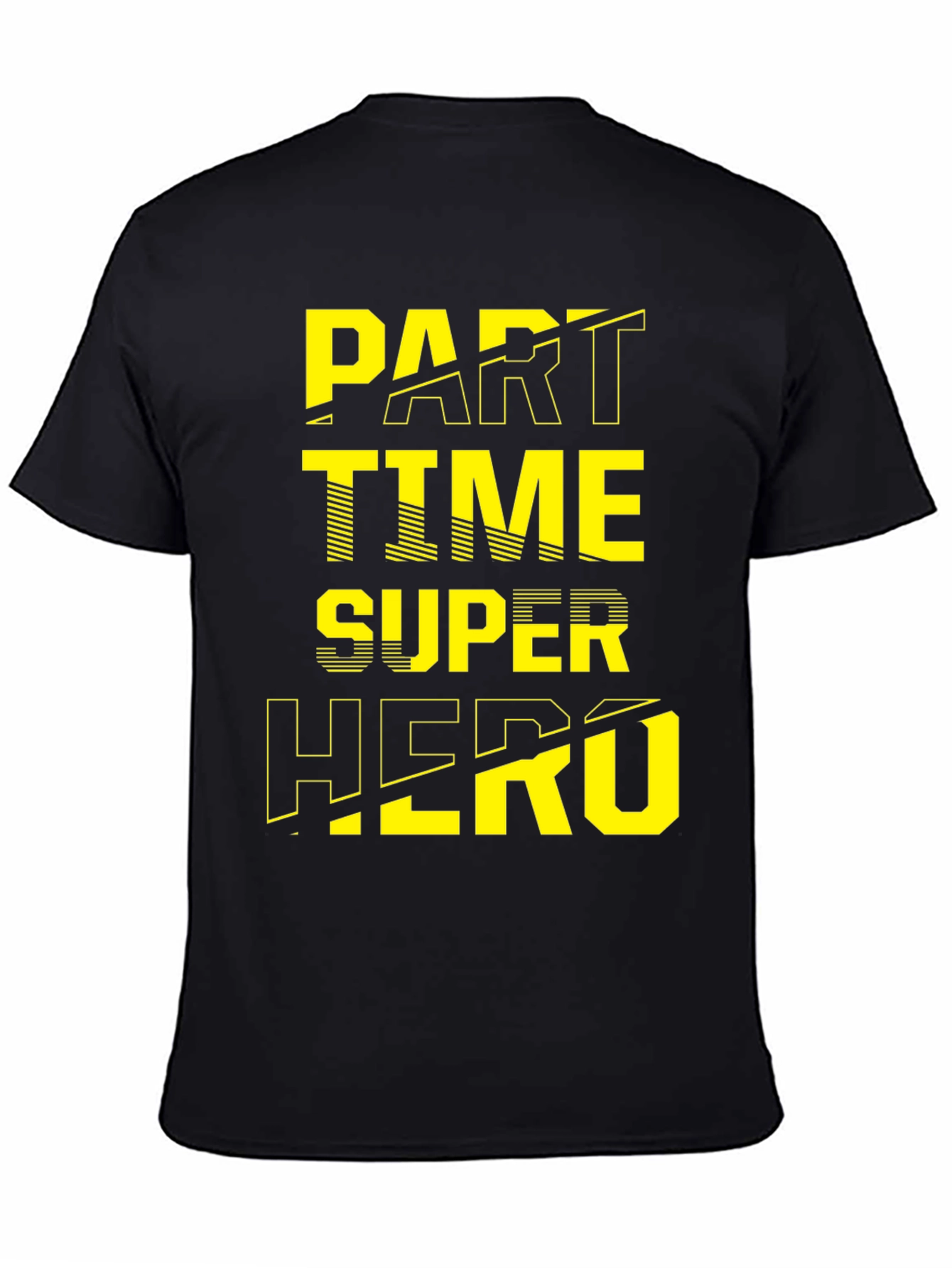 Part Time Super Hero Black Graphic Tee