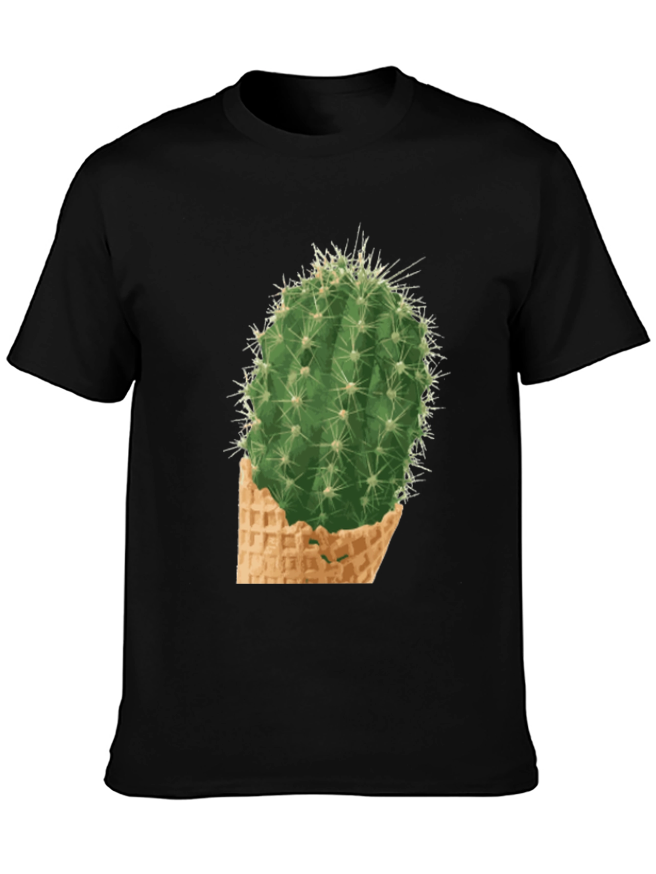 Cactus Cone Tee - Prickly Funny Graphic T-Shirt
