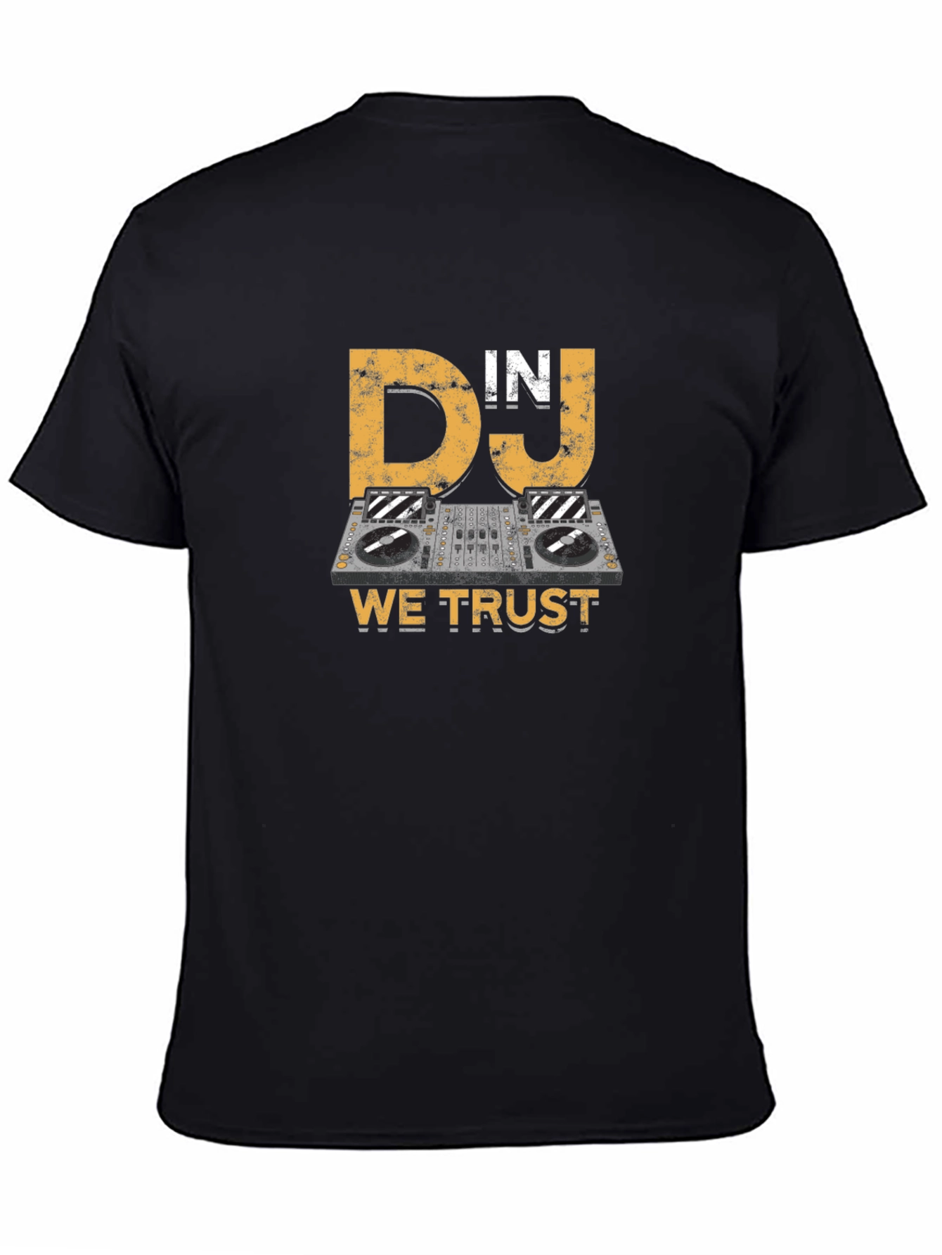 DJ In DJ We Trust T-Shirt - Black Cotton