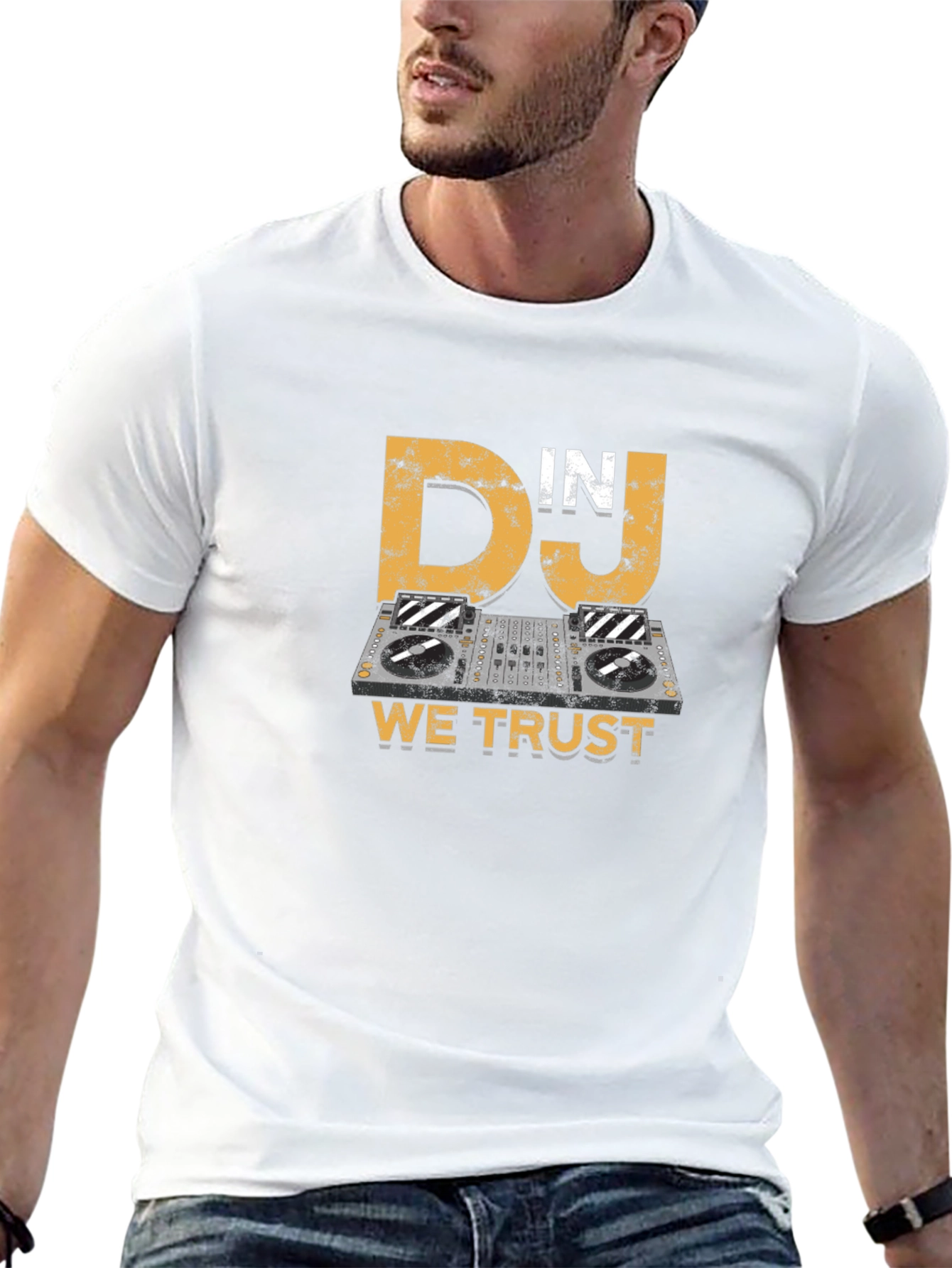 DJ In DJ We Trust T-Shirt - Black Cotton