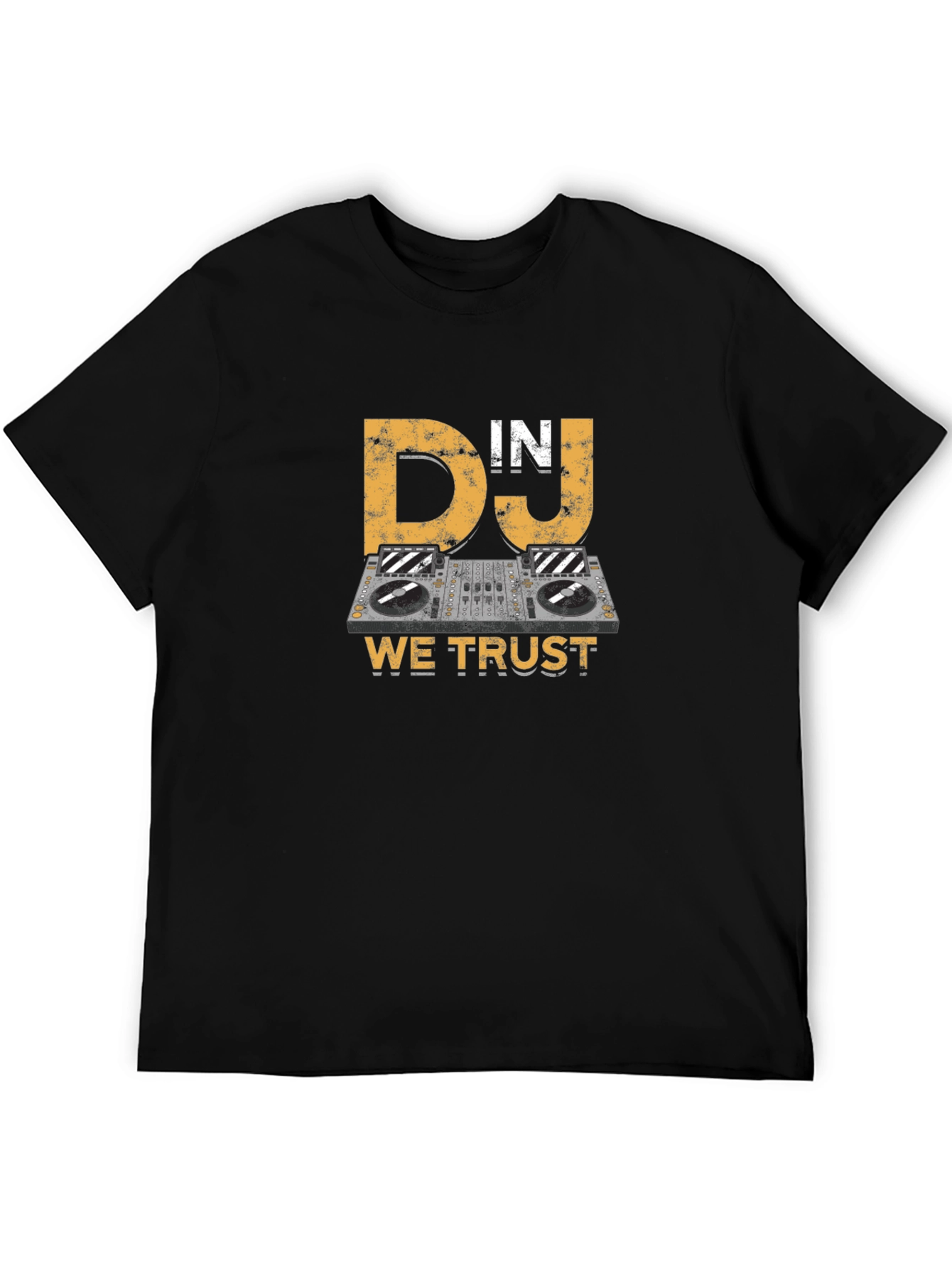 DJ In DJ We Trust T-Shirt - Black Cotton