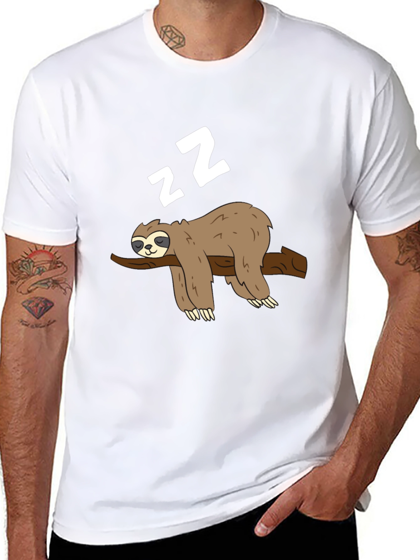 Sleeping Sloth T-Shirt - Lazy Days Apparel