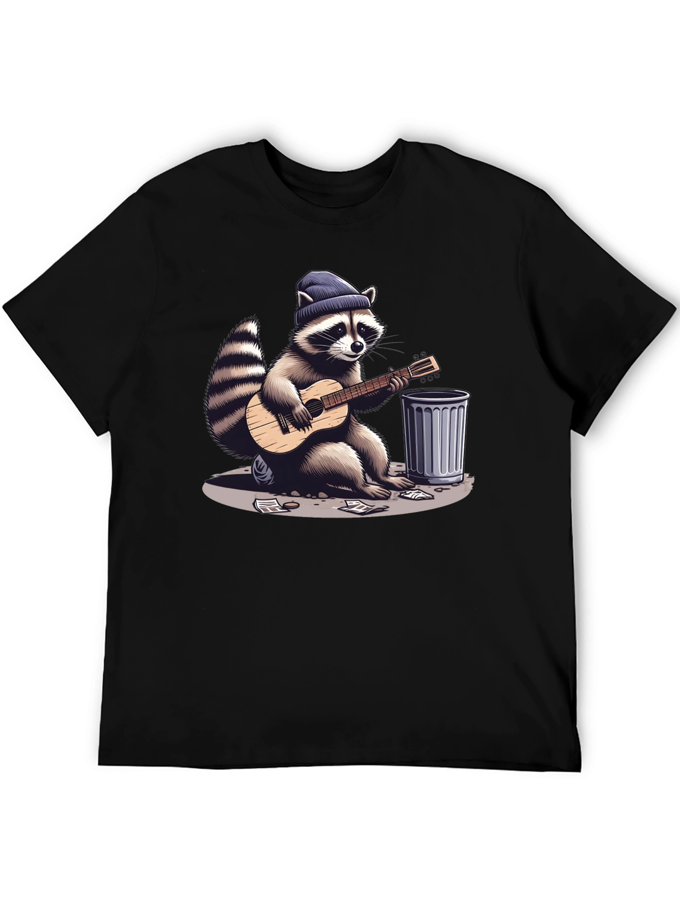 Raccoon Musician Graphic Tee