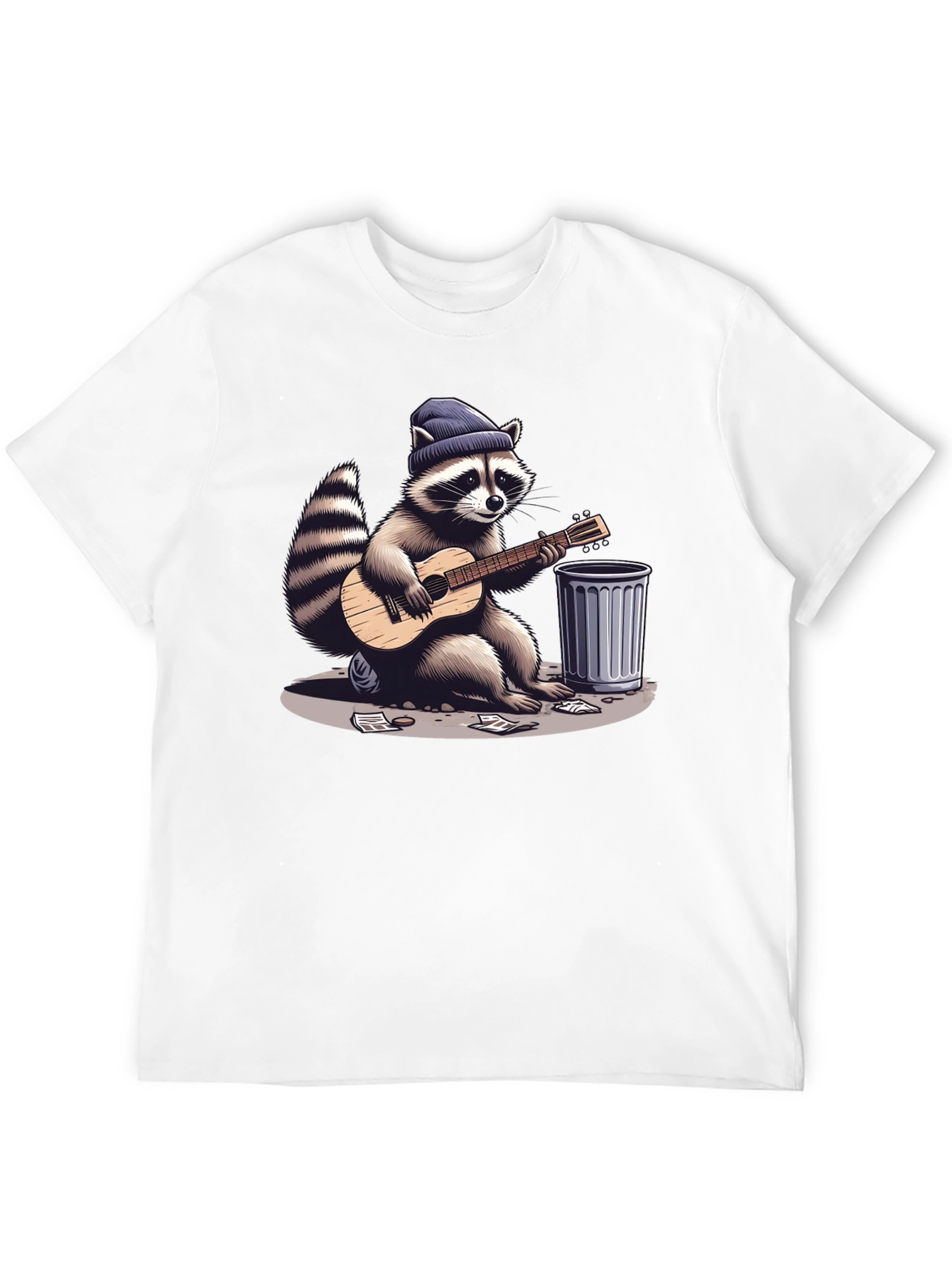 Raccoon Musician Graphic Tee