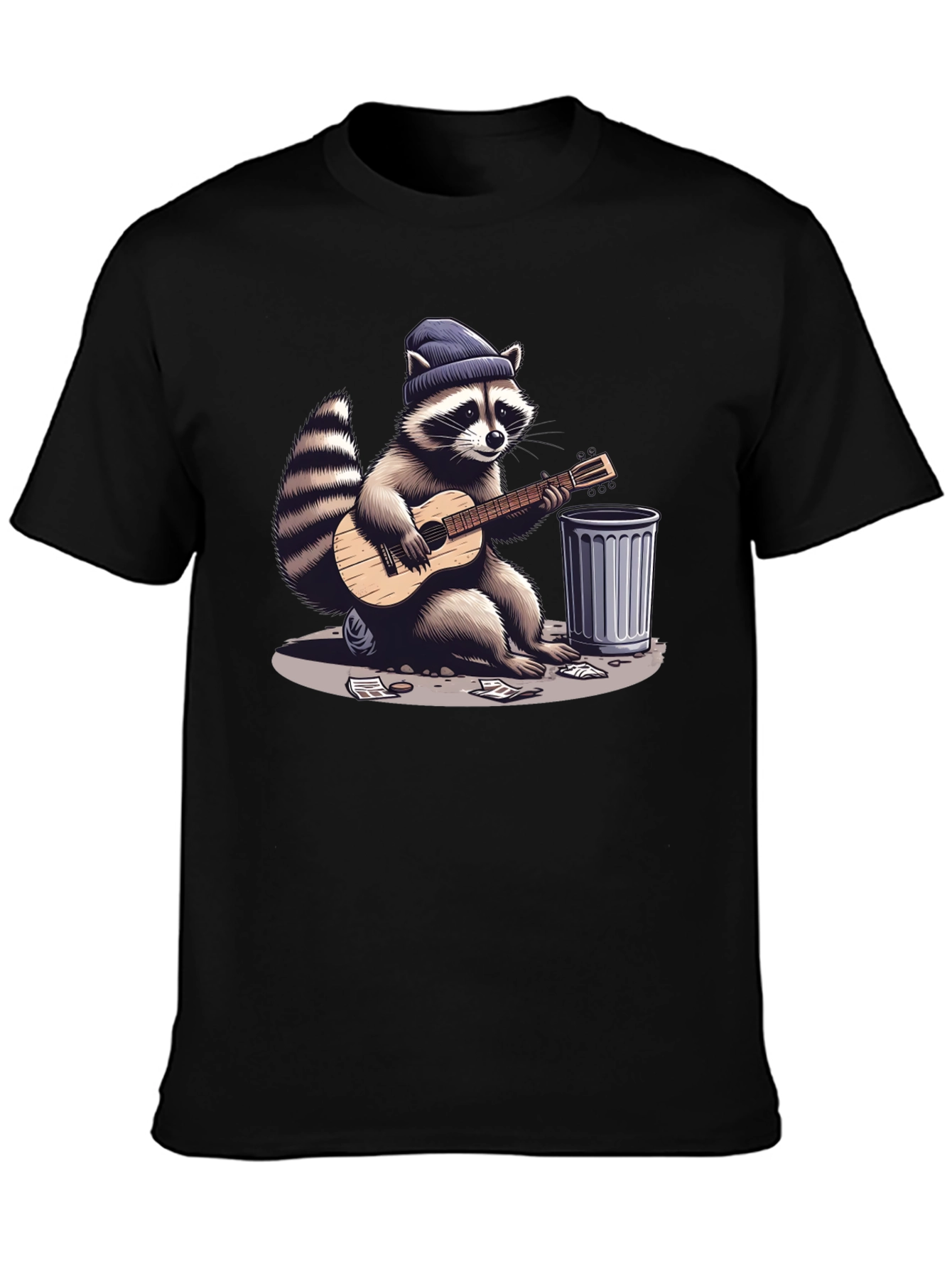 Raccoon Musician Graphic Tee