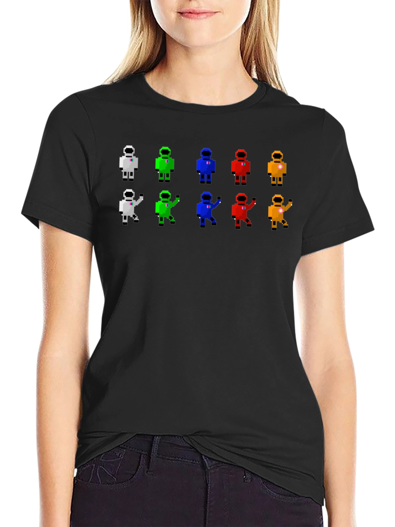 Retro Pixel Astronaut T-Shirt