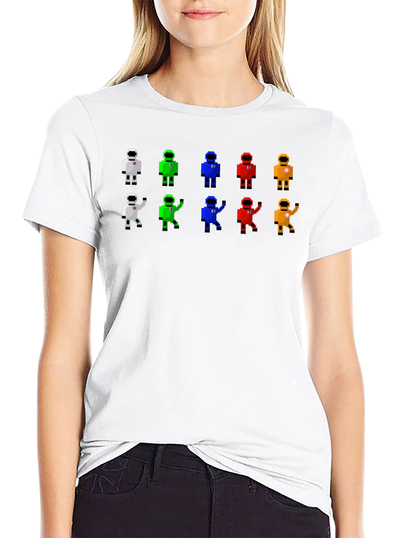 Retro Pixel Astronaut T-Shirt
