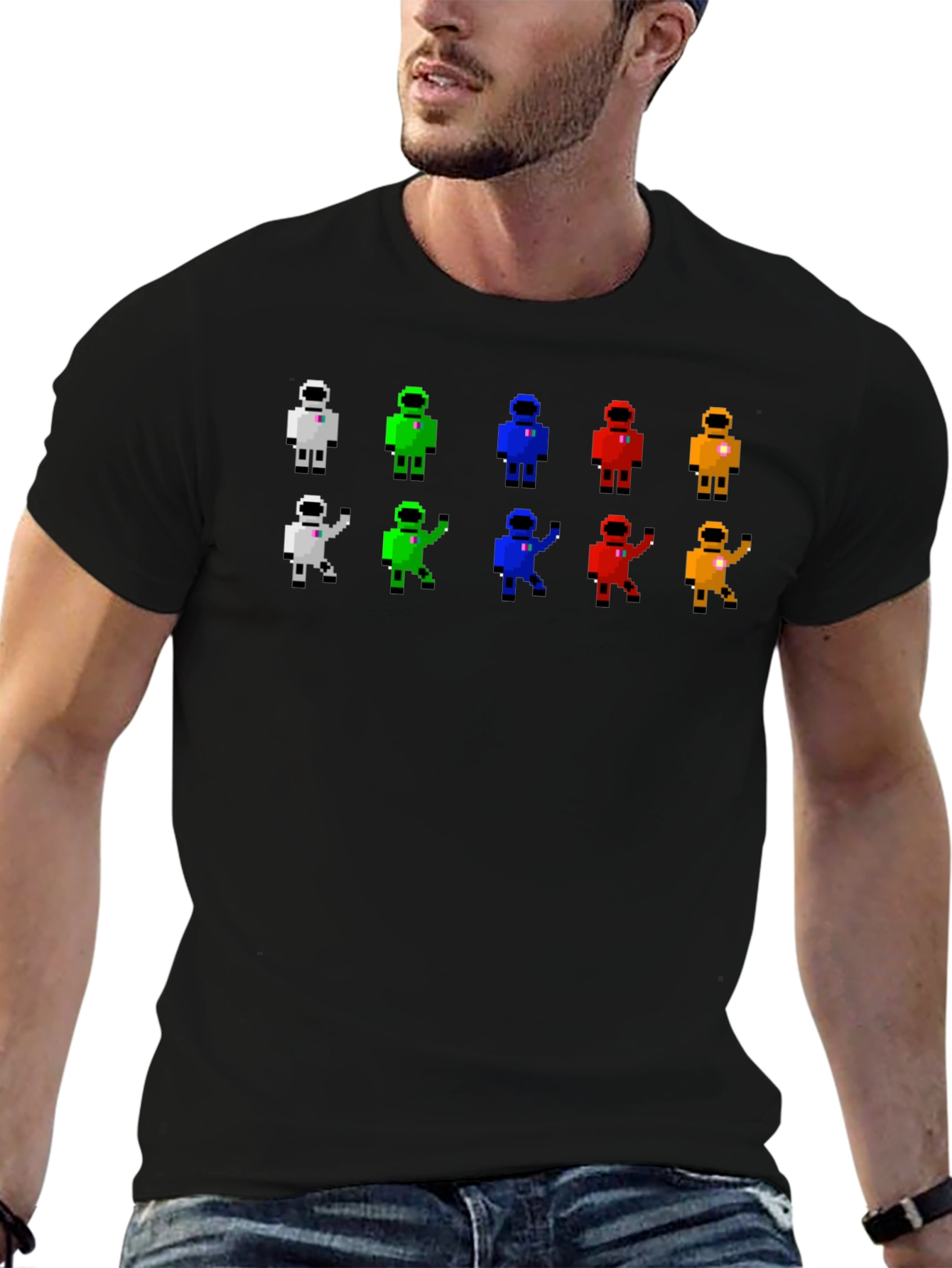 Retro Pixel Astronaut T-Shirt