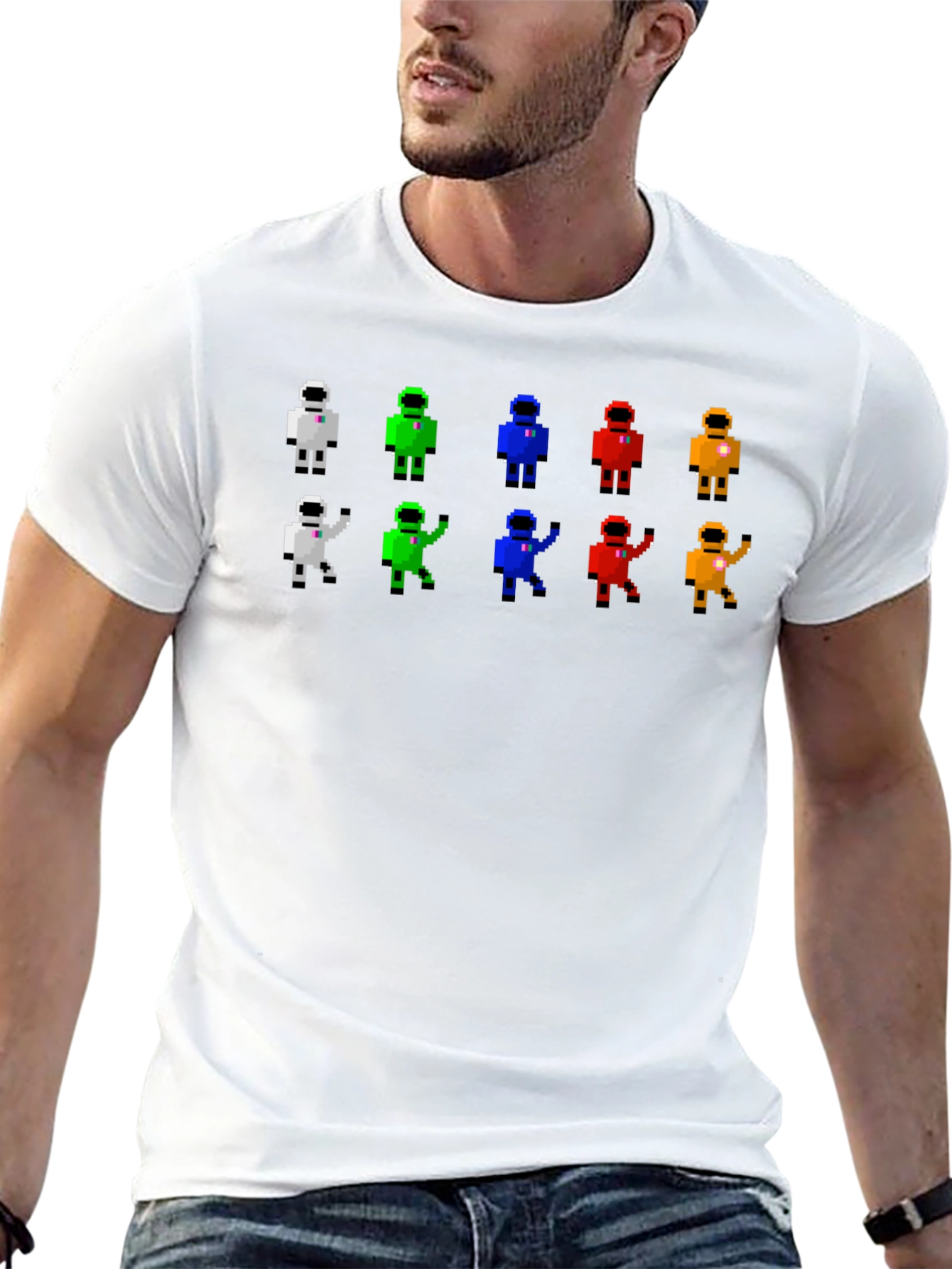 Retro Pixel Astronaut T-Shirt