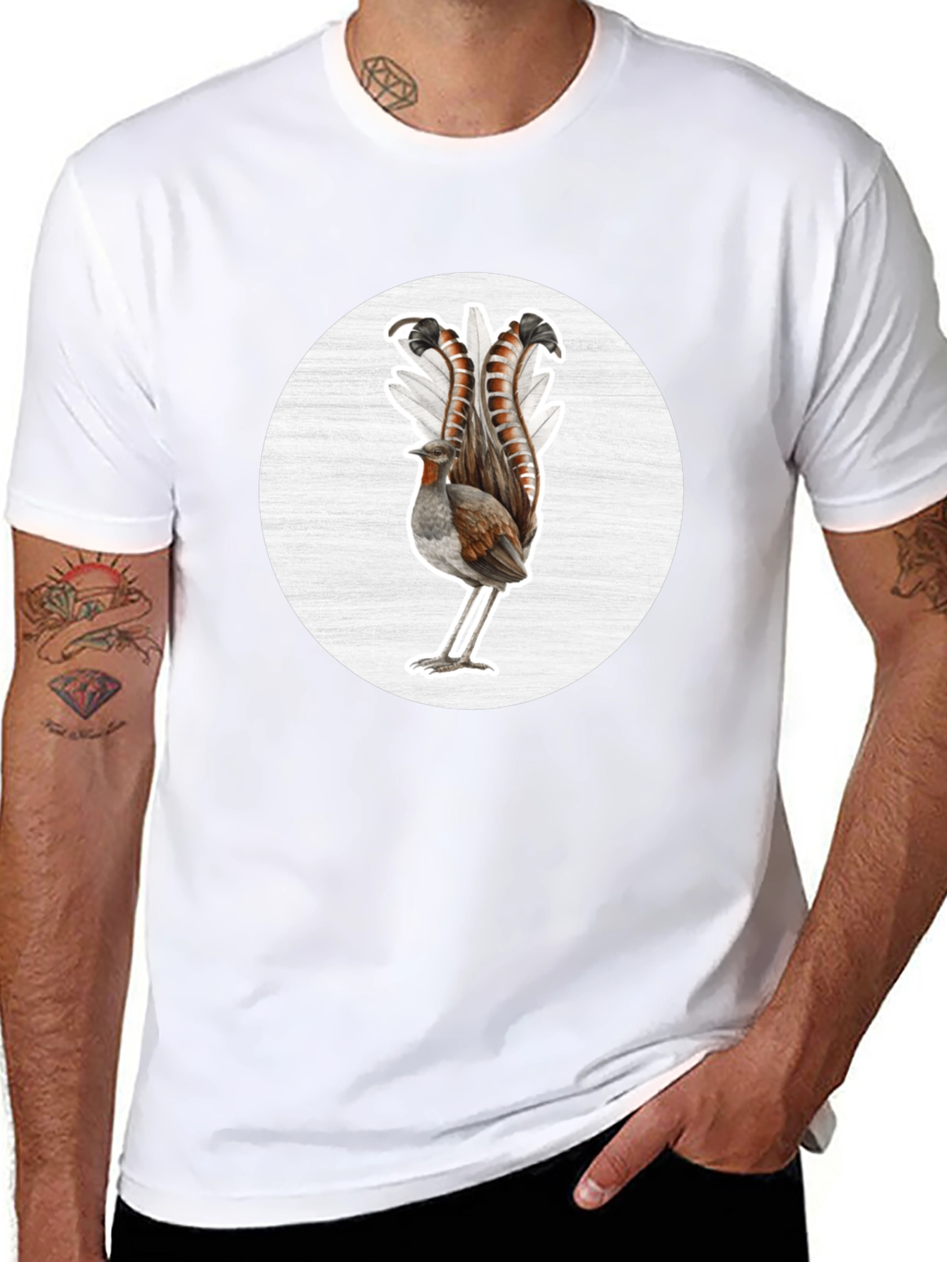 Bird Graphic Tee - Unique Wildlife Design