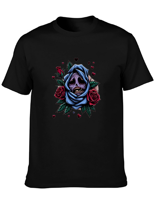 Grim Rose Graphic Tee - Dark Humor Apparel
