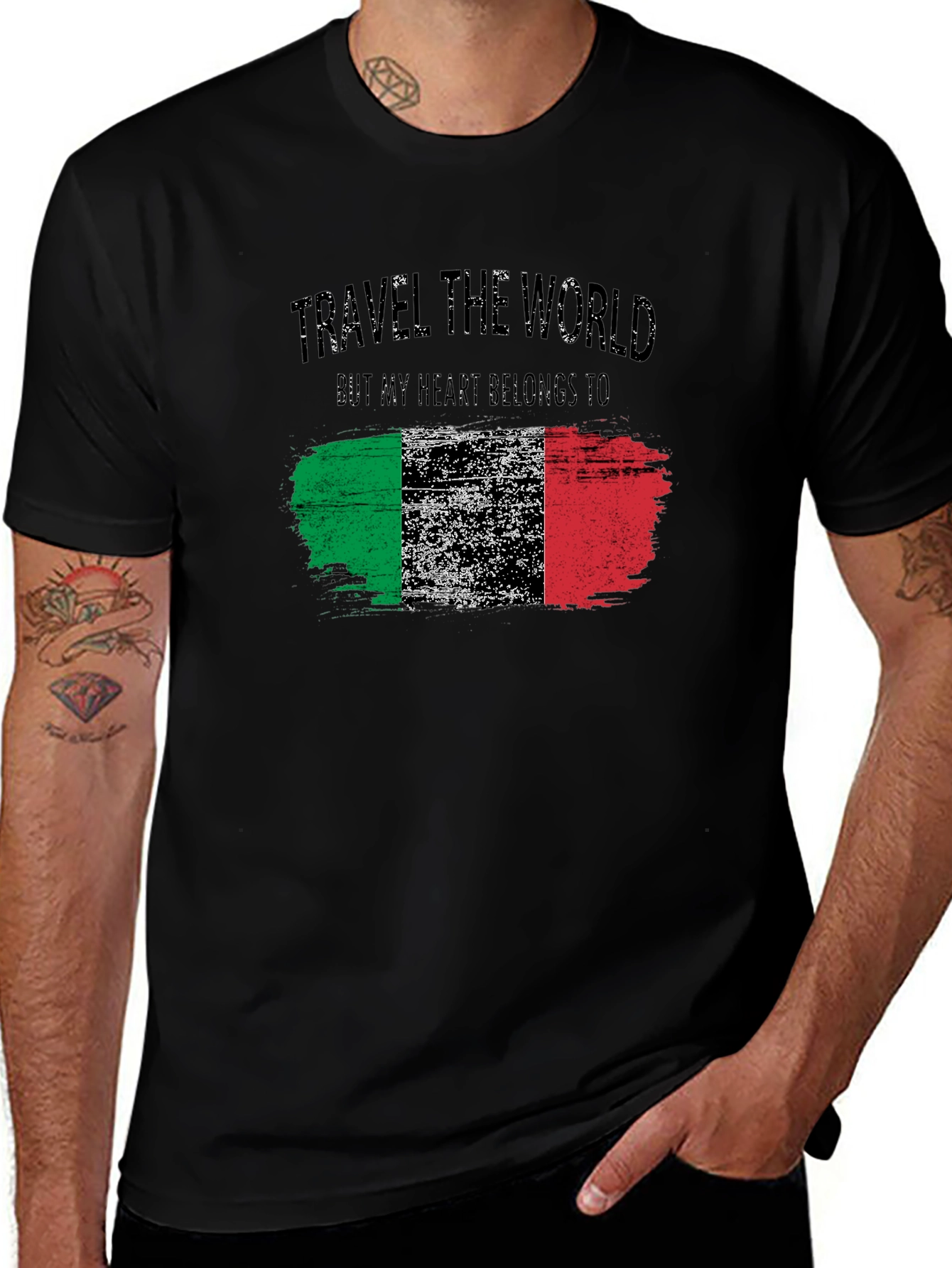 Italy Flag Graphic T-Shirt - Travel the World