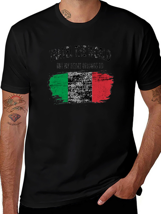 Italy Flag Graphic T-Shirt - Travel the World