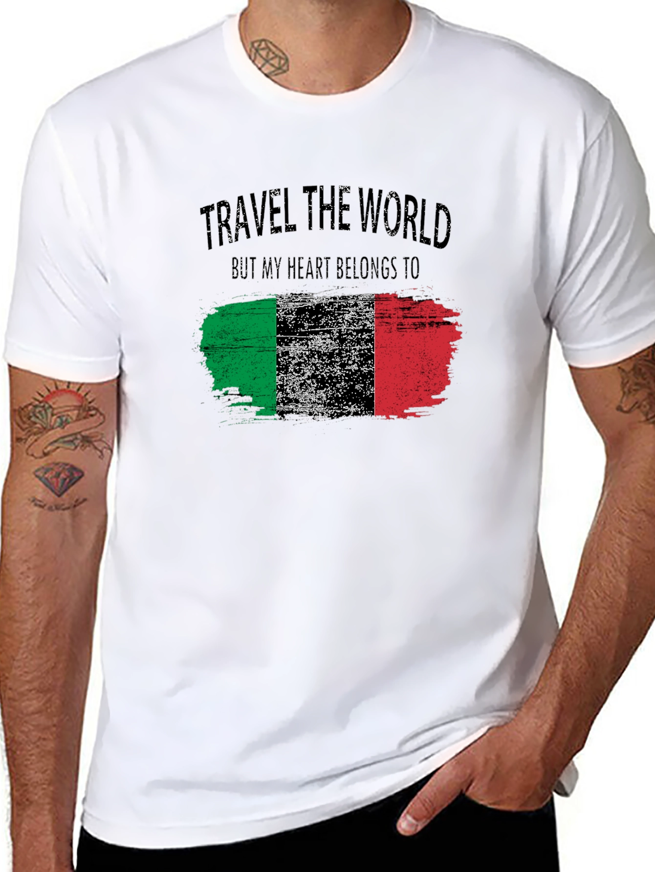 Italy Flag Graphic T-Shirt - Travel the World