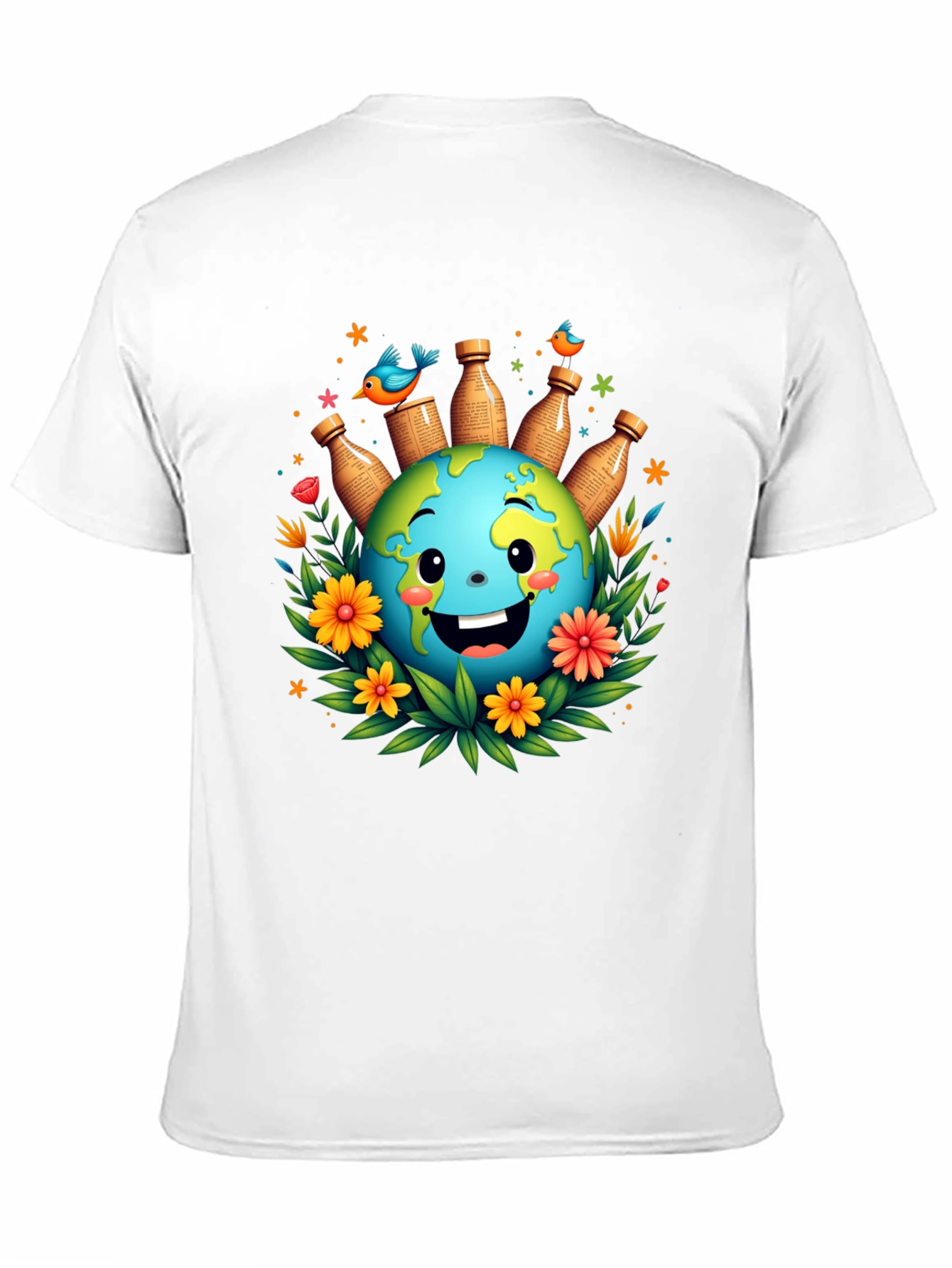 Eco-Friendly Earth Graphic Tee - Save the Planet