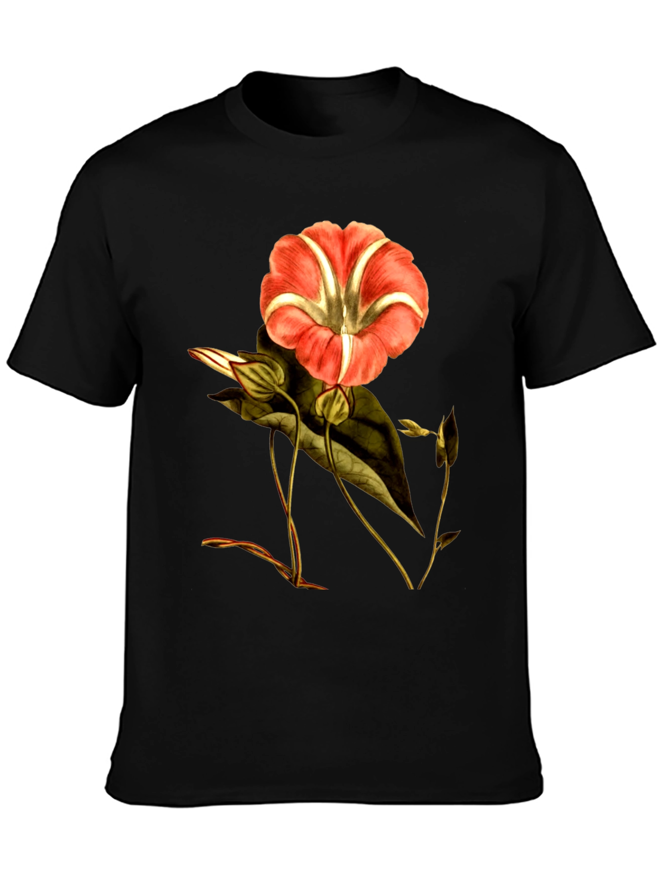 Floral Print Crew Neck T-Shirt