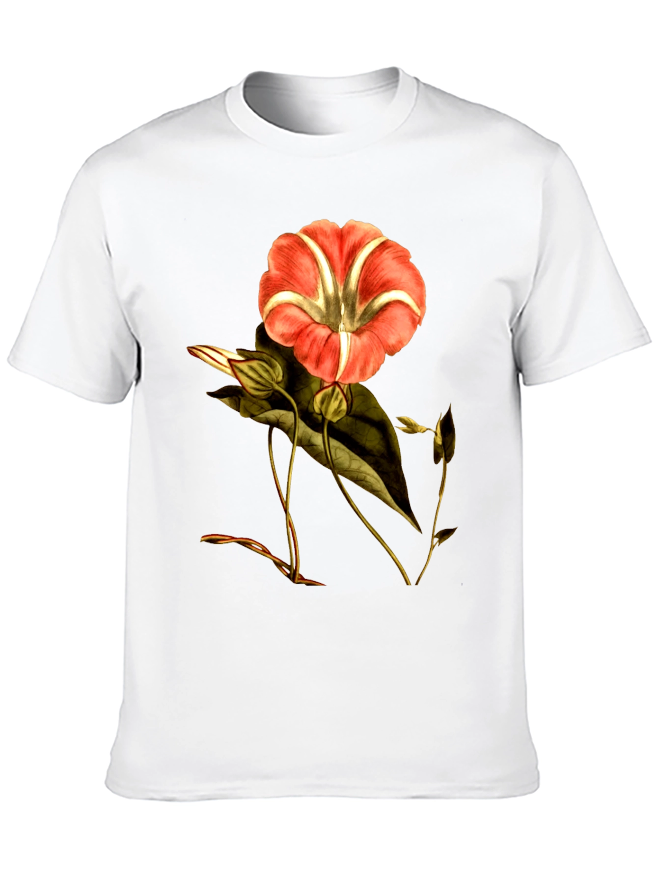 Floral Print Crew Neck T-Shirt