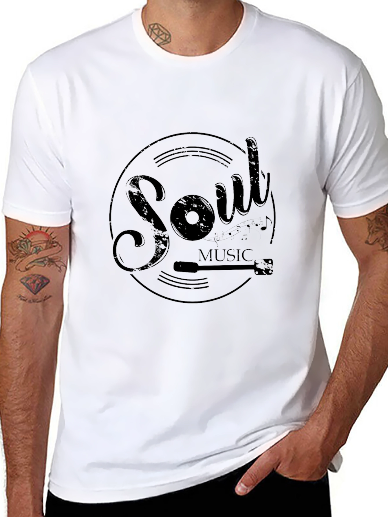 Soul Music Record Graphic Tee