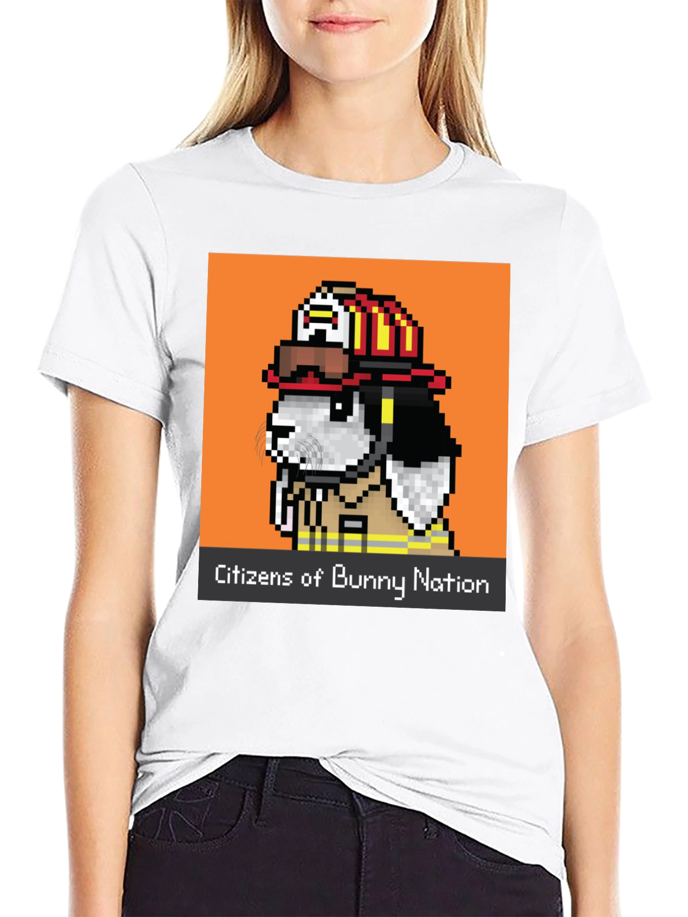 Bunny Nation Firefighter Graphic Tee