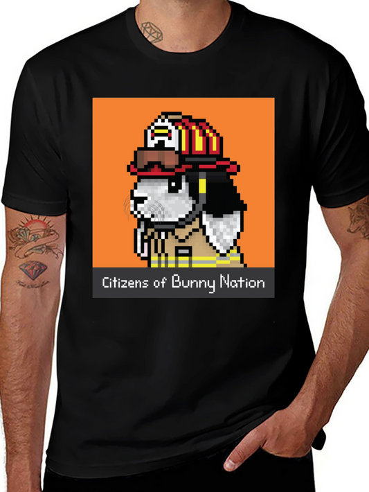 Bunny Nation Firefighter Graphic Tee