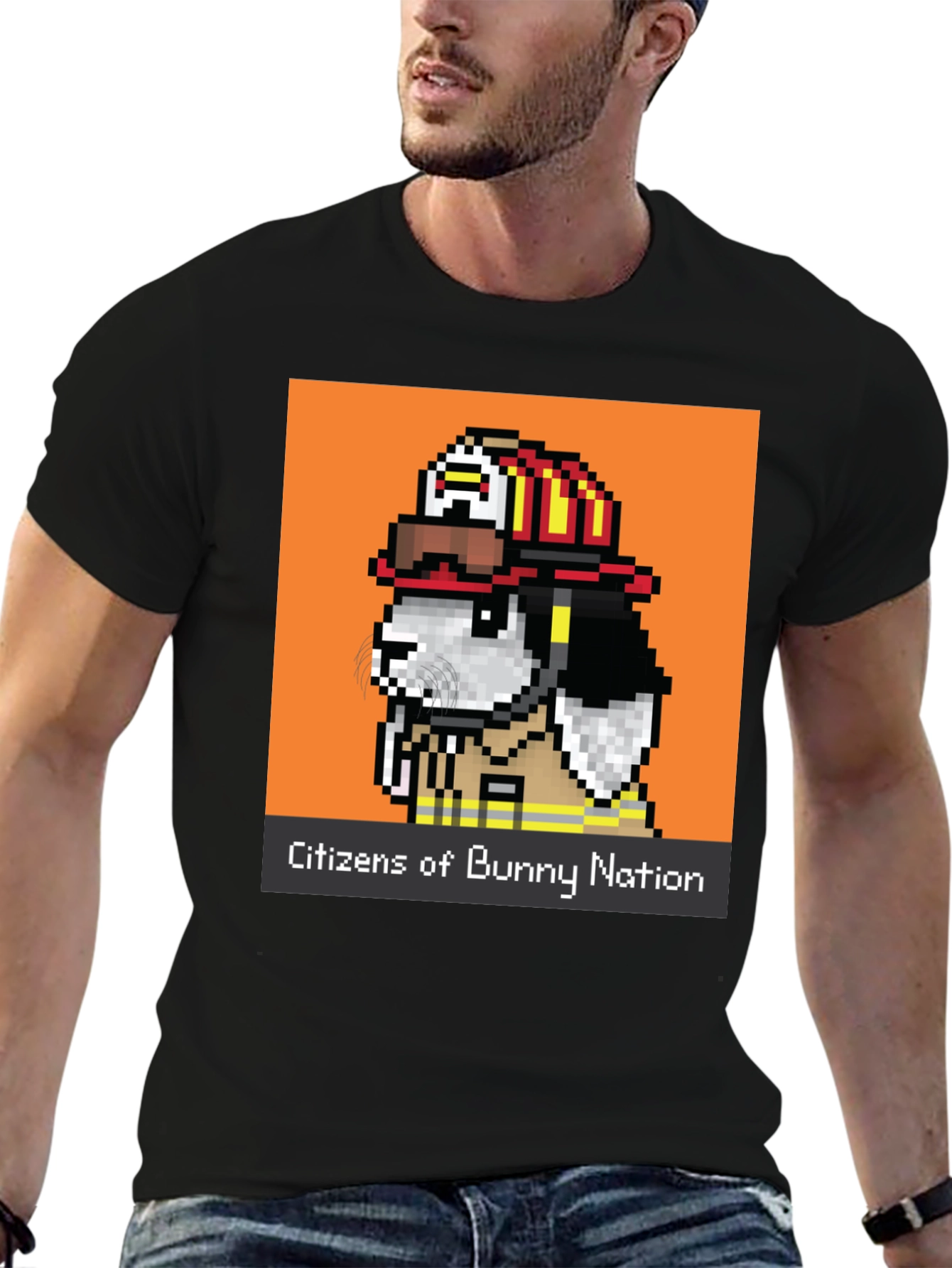 Bunny Nation Firefighter Graphic Tee