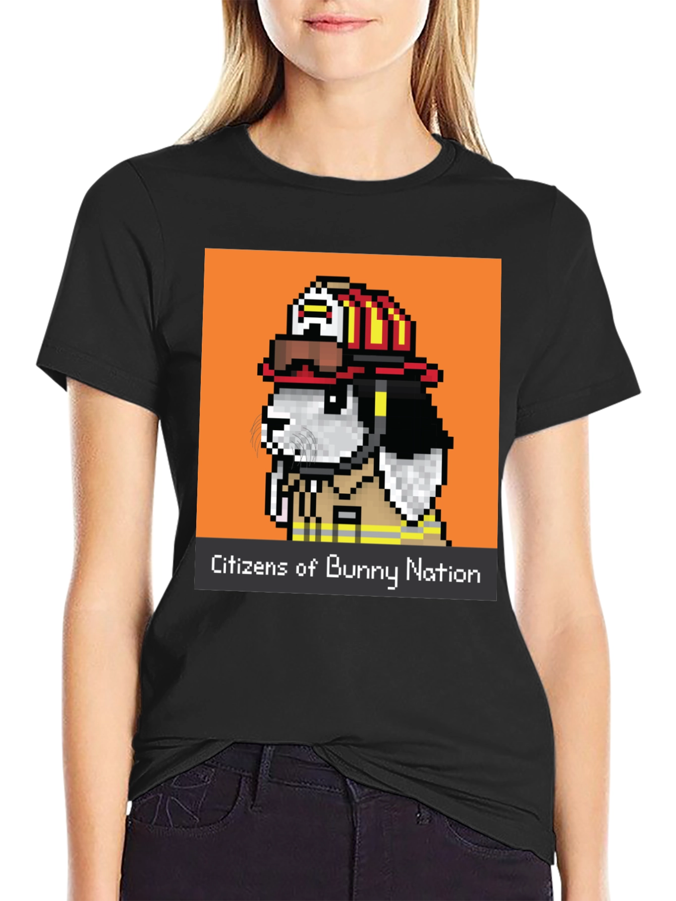 Bunny Nation Firefighter Graphic Tee