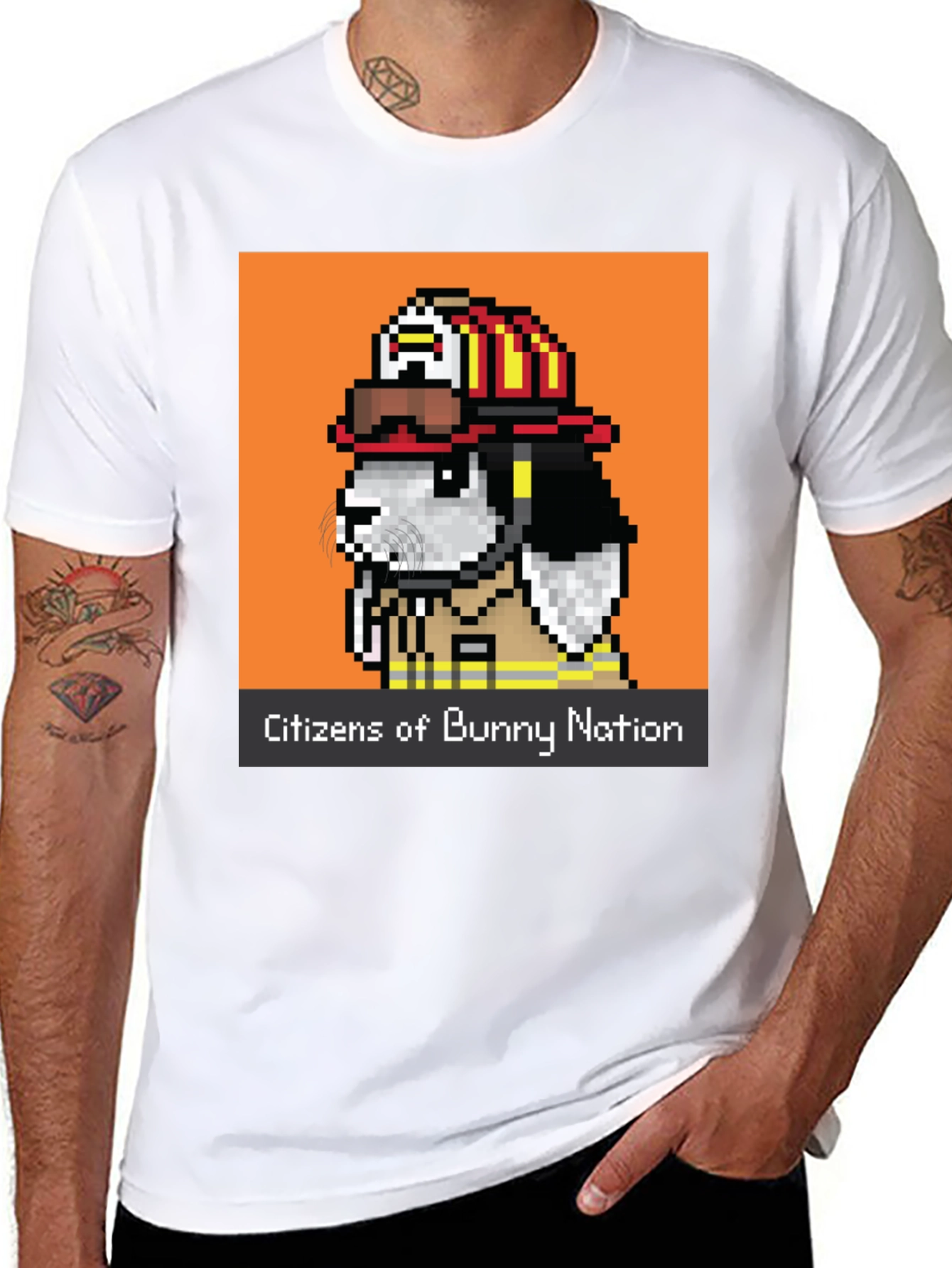 Bunny Nation Firefighter Graphic Tee