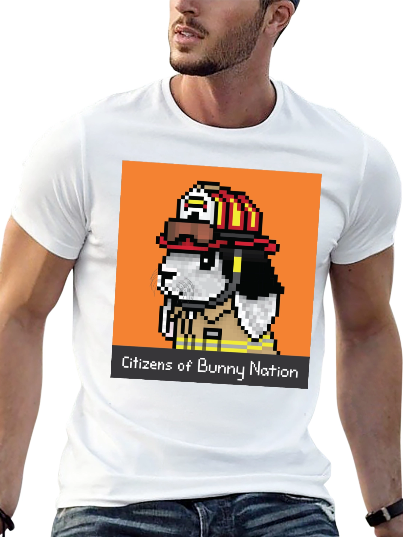 Bunny Nation Firefighter Graphic Tee
