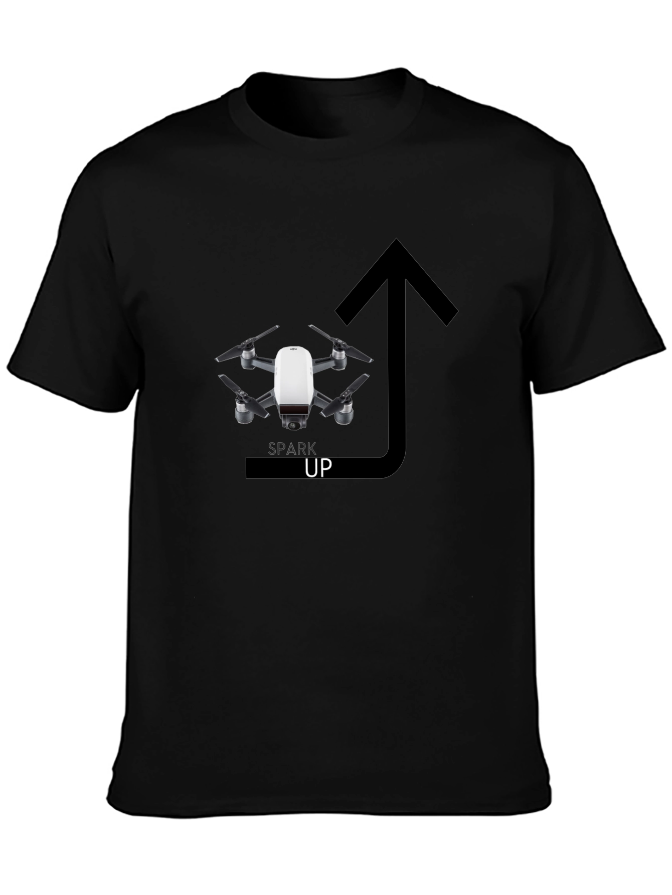 Spark Up Drone T-Shirt - Stylish Graphic Tee