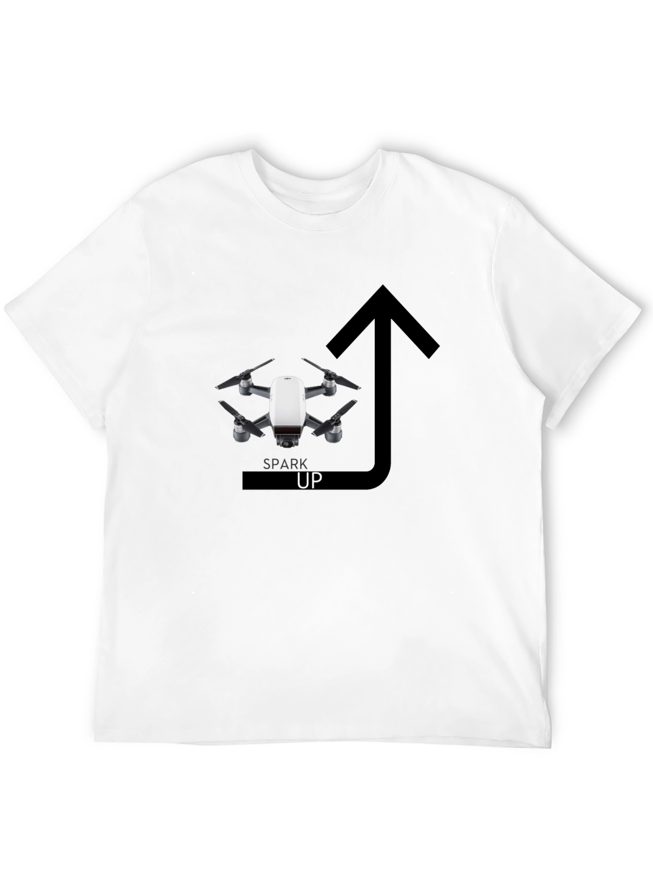 Spark Up Drone T-Shirt - Stylish Graphic Tee