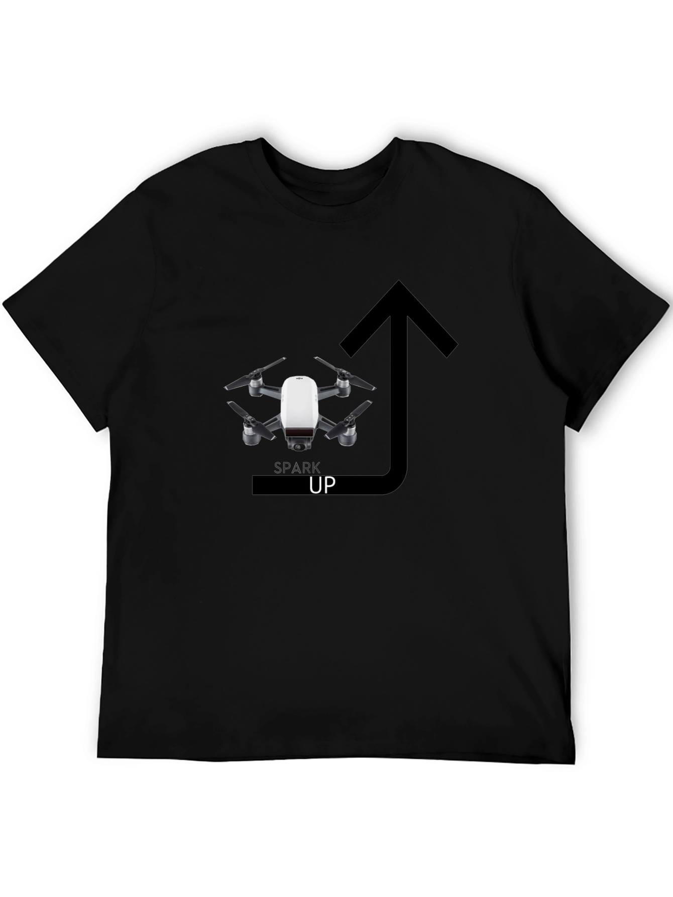 Spark Up Drone T-Shirt - Stylish Graphic Tee